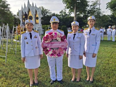 23 ต.ค. 2568 สตจ.สุพรรณบุรี เข้าร่วมพิธีวางพวงมาลา เนื่องในวันปิยมหาราช